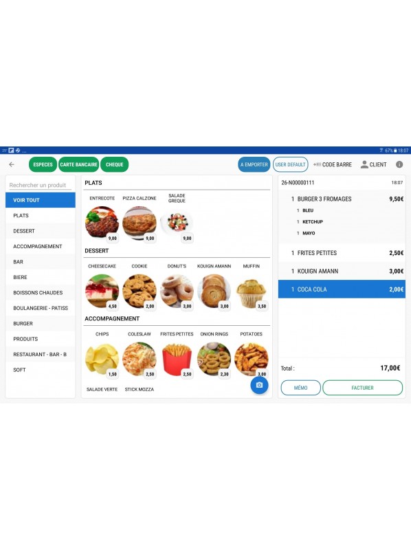 Caisse enregistreuse Tablette NF525 Neuve - Logiciel Gratuit sans abonnement